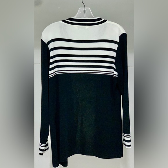 Women’s Large 100% Acrylic EXCLUSIVELY MISOOK Open Front Cardigan Sweater Jacket - Picture 3 of 16